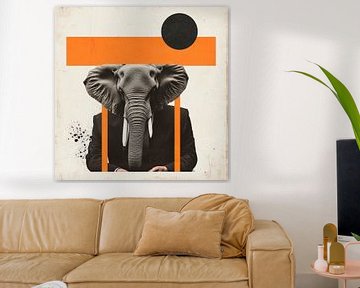 The elephant in the suit by Poster Art Shop