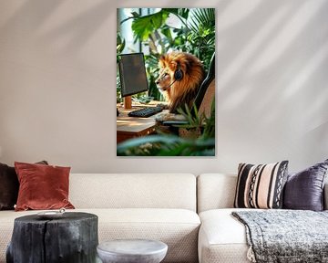 The royal gamer on the PC by Poster Art Shop