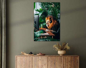 De gokkoning van de jungle van Poster Art Shop