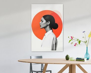 Elegance in profile with colours by Poster Art Shop
