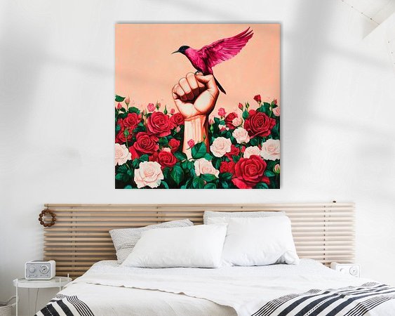 Example of the artwork in a room