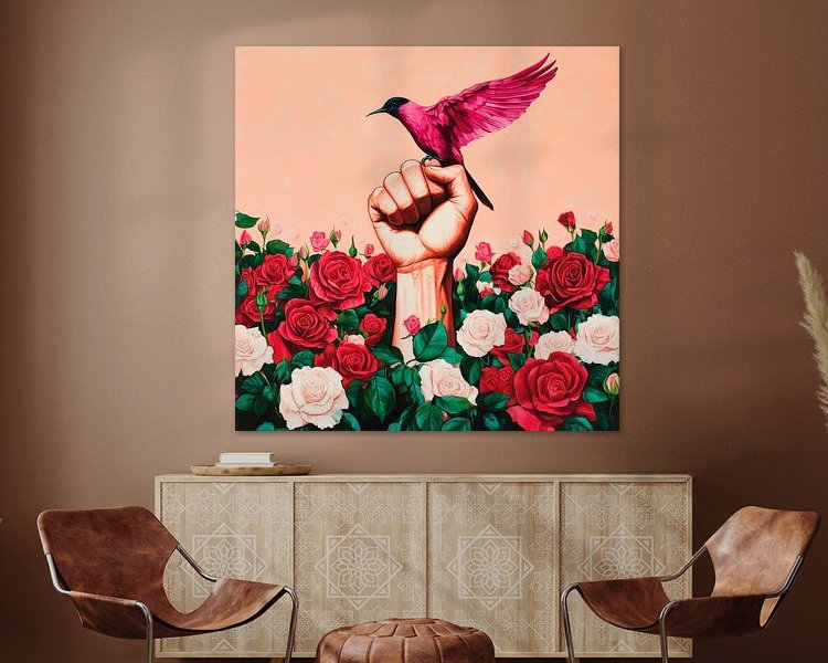 Example of the artwork in a room