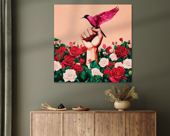 Example of the artwork in a room