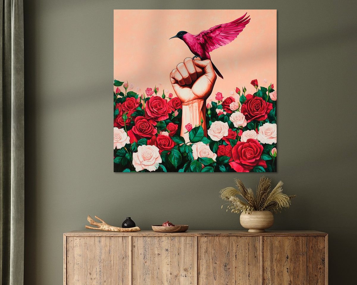 Example of the artwork in a room