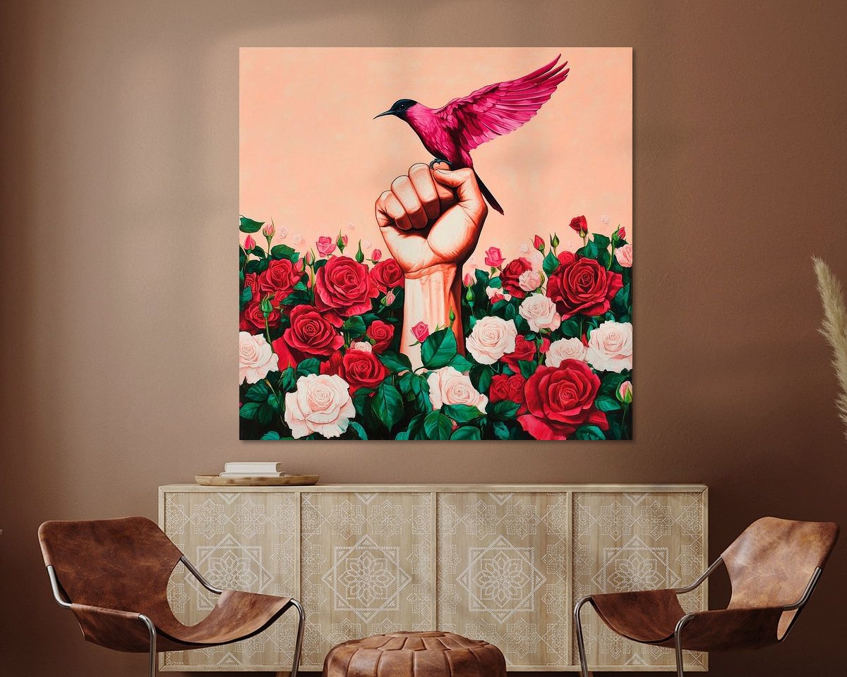 Example of the artwork in a room