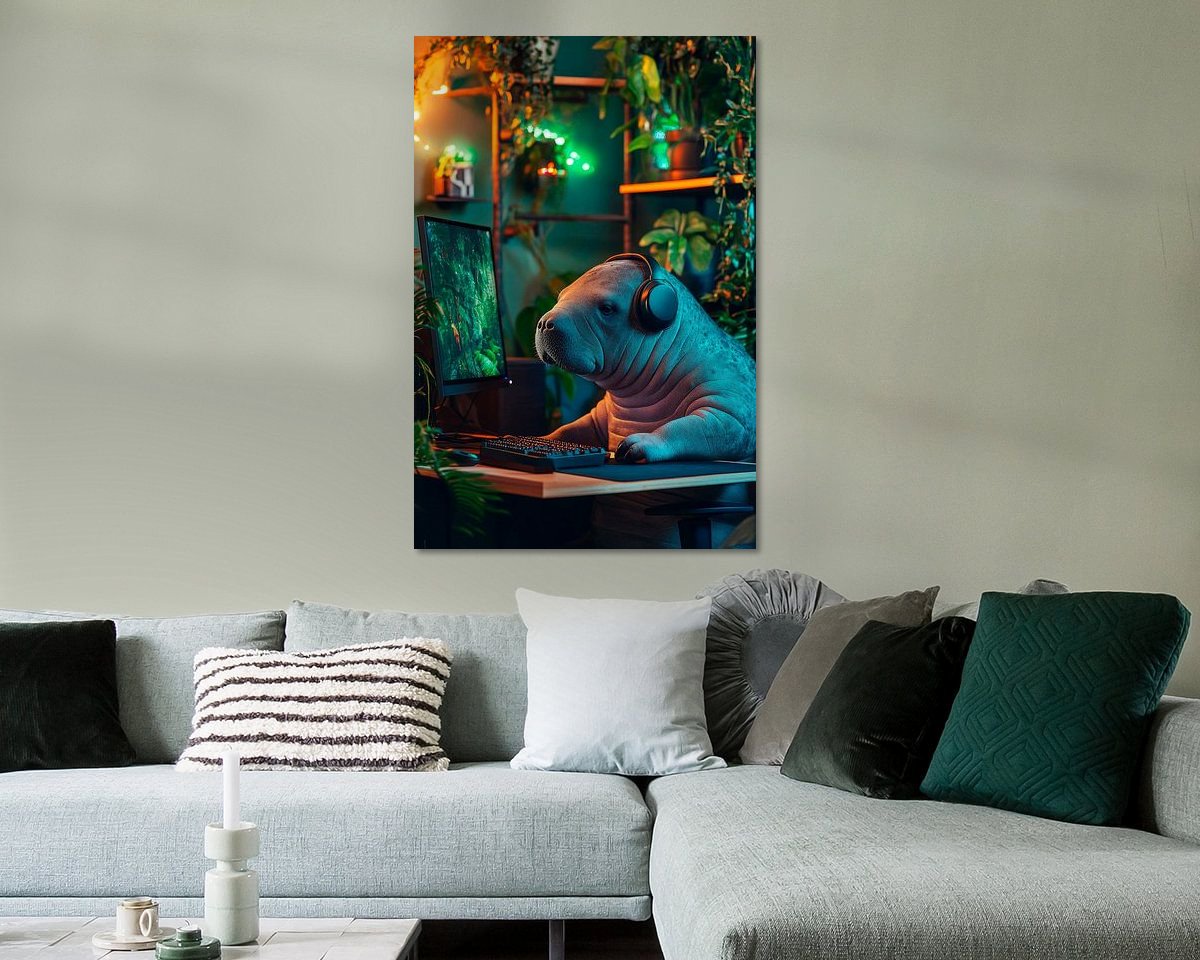 Example of the artwork in a room