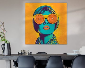 Fruitig stijlicoon in neonkleuren van Poster Art Shop