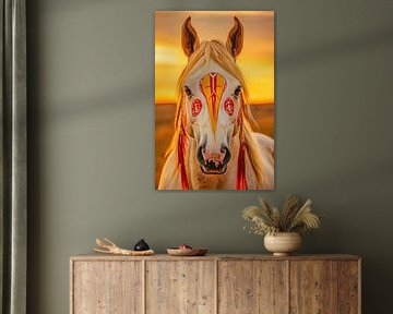 Majestic horse in the sunset by Poster Art Shop