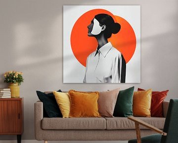 Face in the shadow of colours by Poster Art Shop