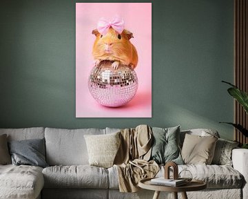 Glückliches Meerschweinchen im Chill-Modus von Poster Art Shop