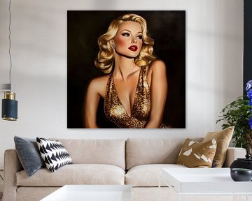 Glamoureuze elegantie in gouden pracht