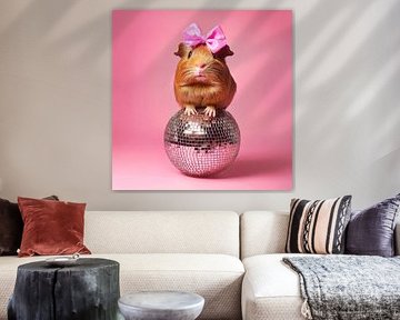 Glücksbringer auf der Disco-Kugel von Poster Art Shop
