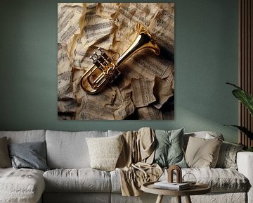 Het geluid van muziek: de trompet van Poster Art Shop