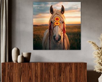 Majestic horse in the evening light by Poster Art Shop