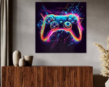 Lichtgevende controller van de toekomst van Poster Art Shop