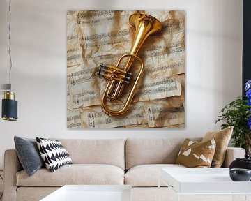 Muziek en liefde voor instrumenten van Poster Art Shop