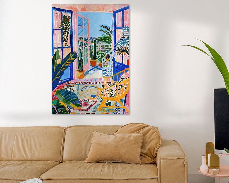 Example of the artwork in a room