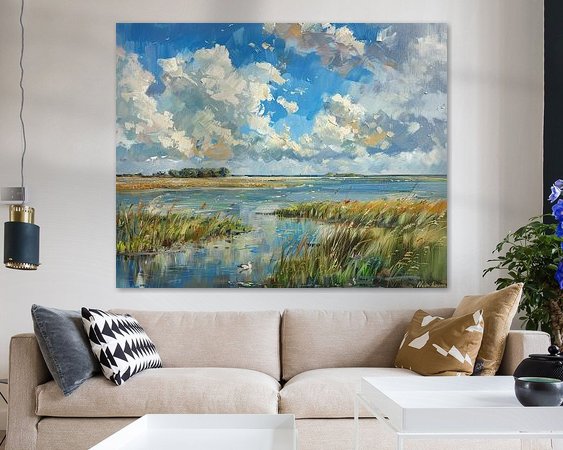 Example of the artwork in a room