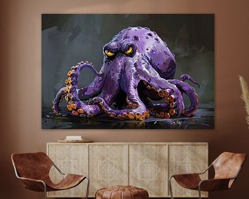 Oktopus Bunt | Tentakel Enthrallment Aura von Blickfänger Gemälde