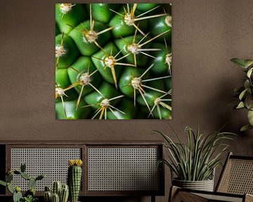 Prickly green: A cactus close-up by Poster Art Shop