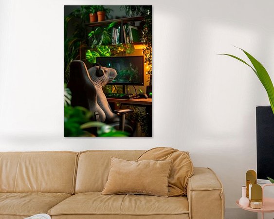 Example of the artwork in a room