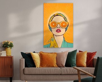 Zonnig Stijlvolle momenten van plezier van Poster Art Shop