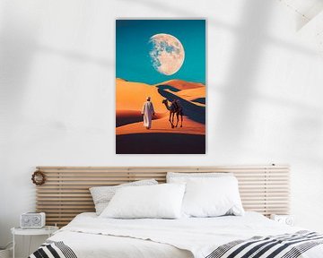 Hike through the sandy desert by Poster Art Shop