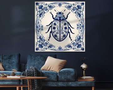 Delftsblauw Kever van FoXo Art