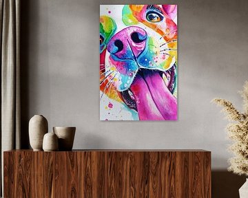 Pop Art Hond van ARTemberaubend