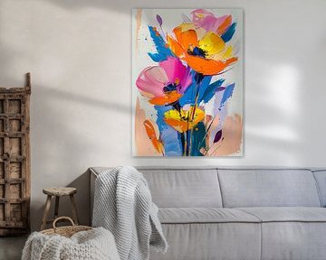 Moderne abstrakte Blumen