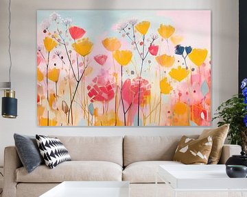 Bloemen Vintage in Pastel van Caroline Guerain