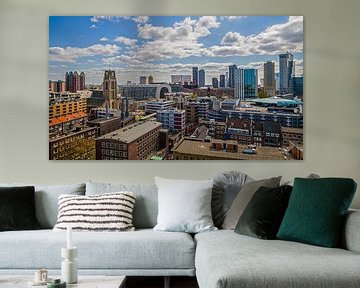Skyline van Rotterdam van MS Fotografie | Marc van der Stelt