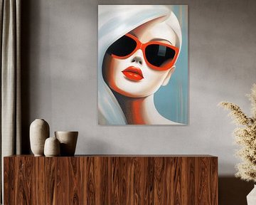 Frau mit Sonnenbrille