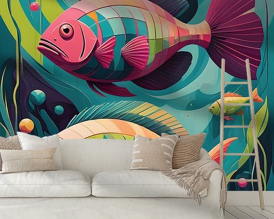 Example of the artwork in a room