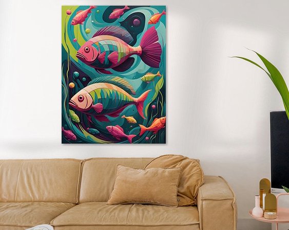 Example of the artwork in a room