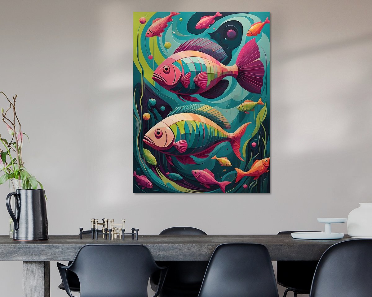 Example of the artwork in a room