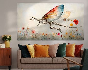 Bloemrijke dinosaurus van Heike Hultsch