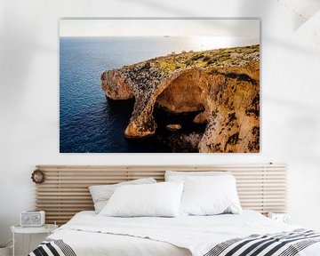 Imposante Blue Grotto op Malta van Lone Drifters