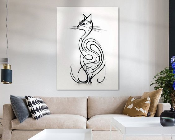 Example of the artwork in a room