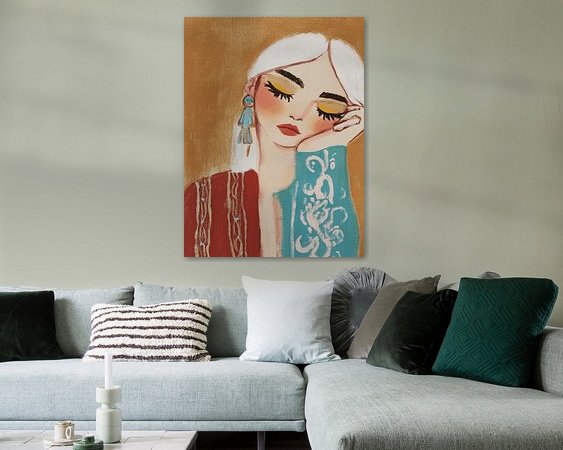 Example of the artwork in a room