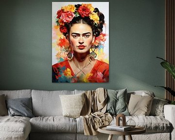 Frida Poster - Frida Kunstdruk van Niklas Maximilian