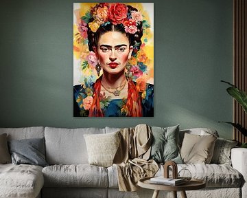 Frida Poster - Frida Kunstdruk van Niklas Maximilian