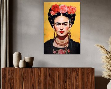 Frida Poster - Frida Kunstdruk van Niklas Maximilian