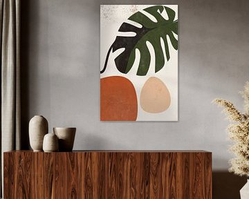 Abstracte bladeren en vormen van Poster Art Shop