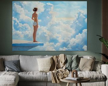 Above the clouds: a moment of freedom by Poster Art Shop