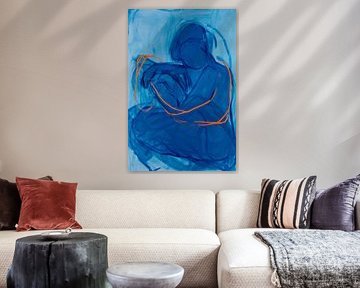 Blue work of inner peace by Poster Art Shop