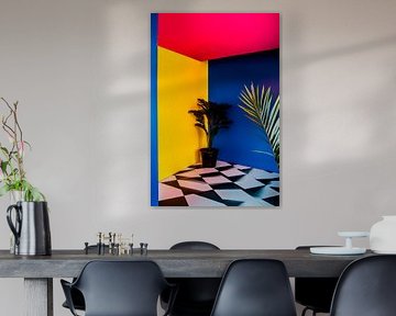 Colourful corners with plant accents by Poster Art Shop