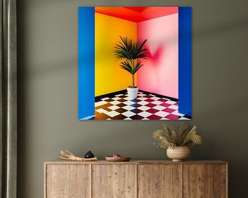Colourful corners with the magic of palm trees by Poster Art Shop