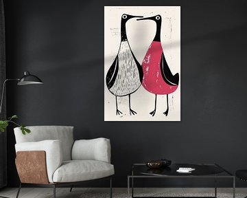 Moderne Vogels | Pink Whimsy van Modern Collection