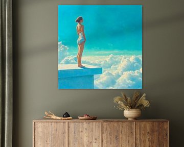 De sprong in het onbekende van Poster Art Shop